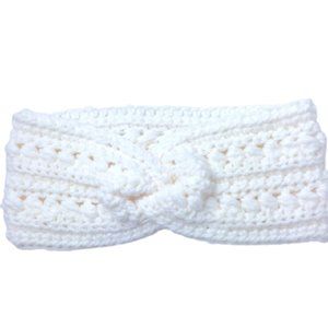 Women's Headband, Head Wrap Accessory Color White